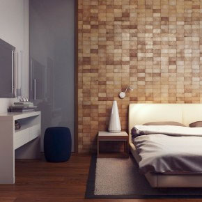bedroom feature wall